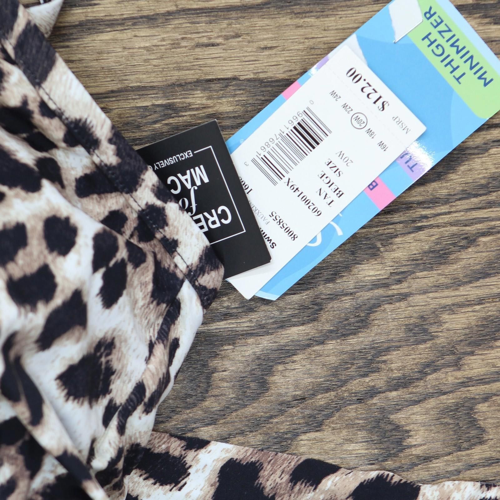 Other Nwt Swim Solutions Size One-piece Swimsuit Brown Animal 20w Size ONE SIZE - 4 Thumbnail