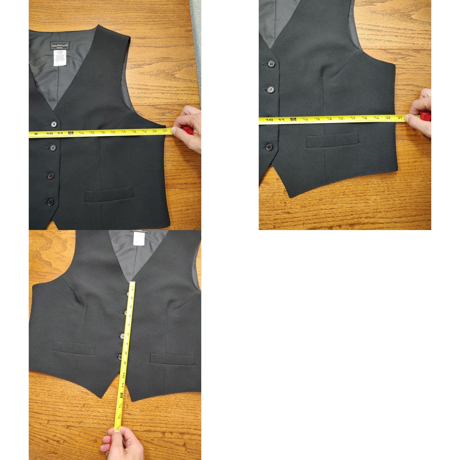 Goldwin VINTAGE 90s Gold Wing Road Riders Biker Patch Member Women's Large Vest Black Size L / US 10 / IT 46 - 8 Thumbnail