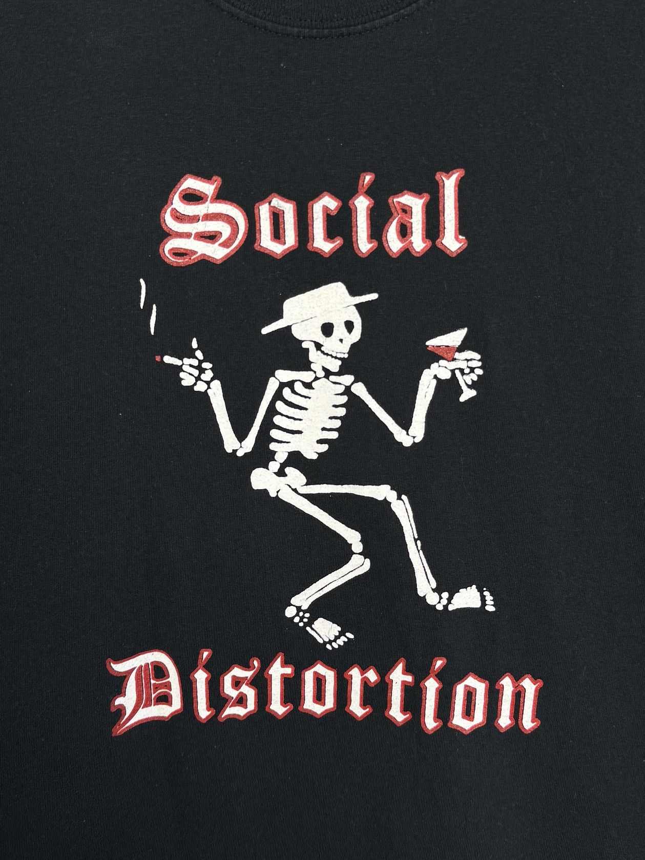 Band Tees Social Distortion T-Shirt Punk Rock Band Tee Skeleton Logo Size US S / EU 44-46 / 1 - 6 Thumbnail