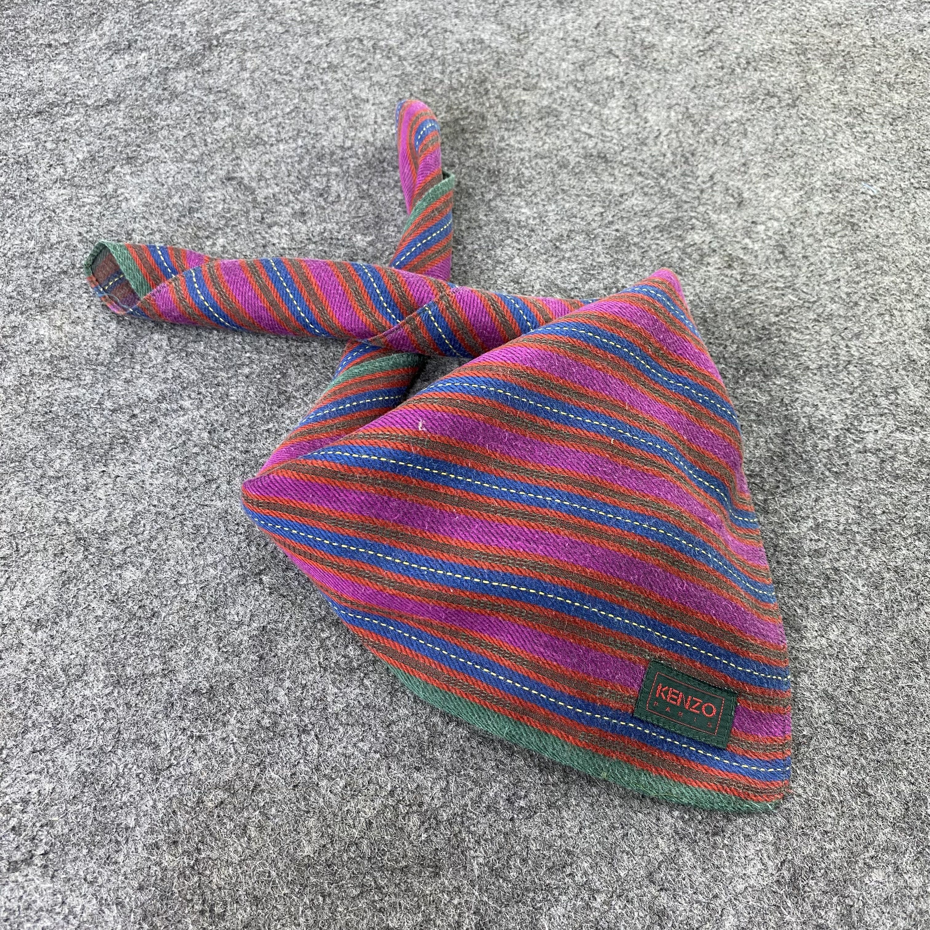 Kenzo × Vintage Kenzo Handkerchief / Bandana / Neckerchief-B749 Size ONE SIZE - 1 Thumbnail