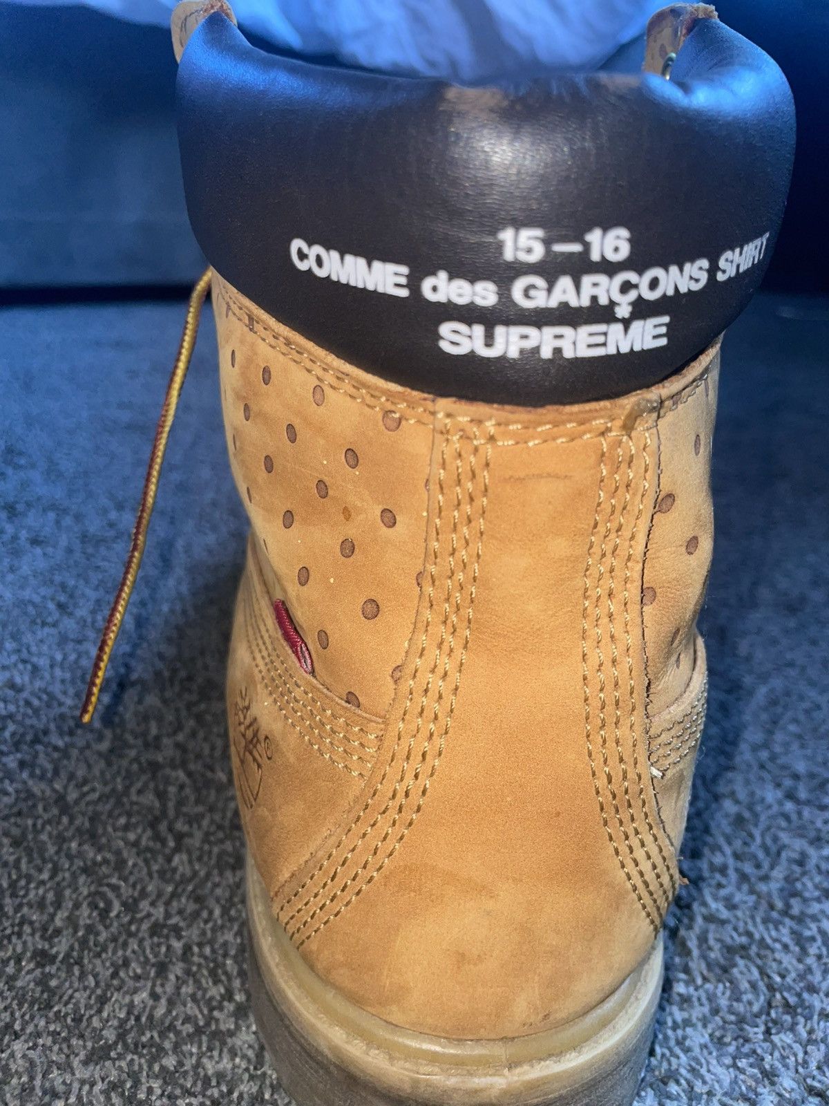 Timberland COMME des GARCONS x Supreme x 6 Inch 'Wheat' [3/12/15] Size US 12 / EU 45 - 6 Thumbnail