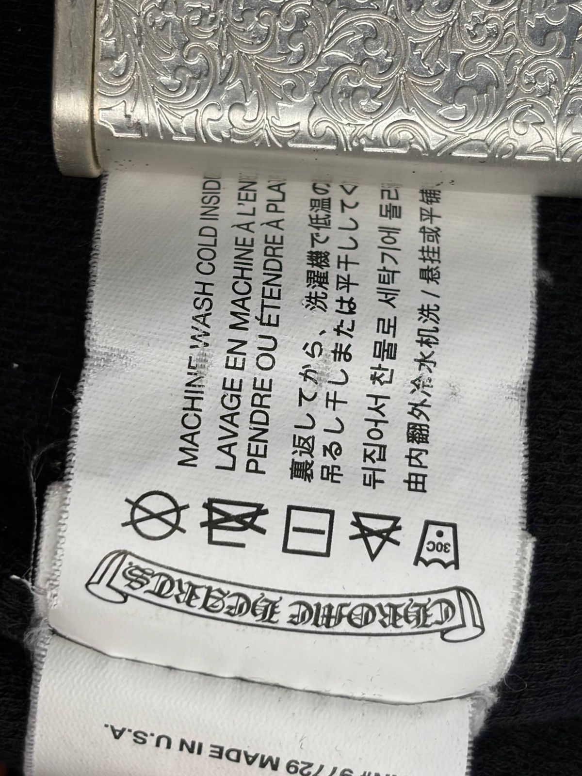 Chrome Hearts Vintage Chrome Hearts Flame Termal Zip hoodie M size Size US M / EU 48-50 / 2 - 7 Thumbnail