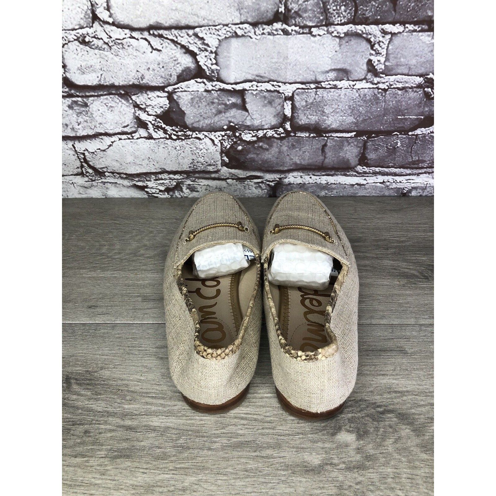 Sam Edelman Sam Edelman Lior Beige Leather Horsebit Almond Toe Slip On F Size US 7 / IT 37 - 5 Thumbnail