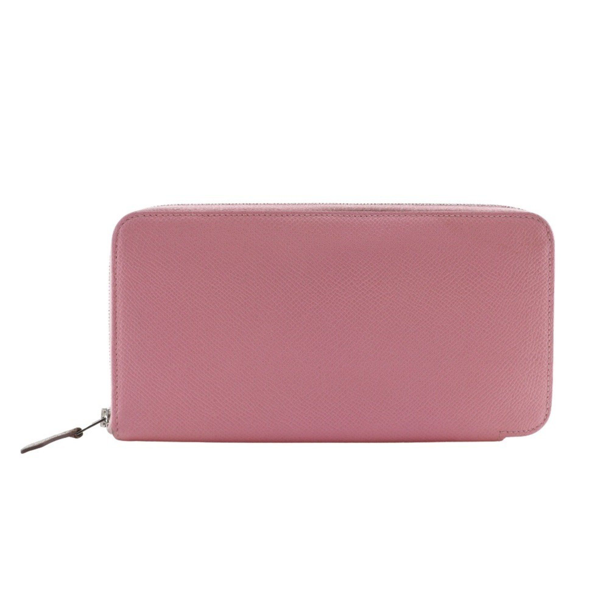 Hermes Azap Long Silk In Wallet Veau Epsom Rose Confetti 2020 Pink Y long silk in Women's
