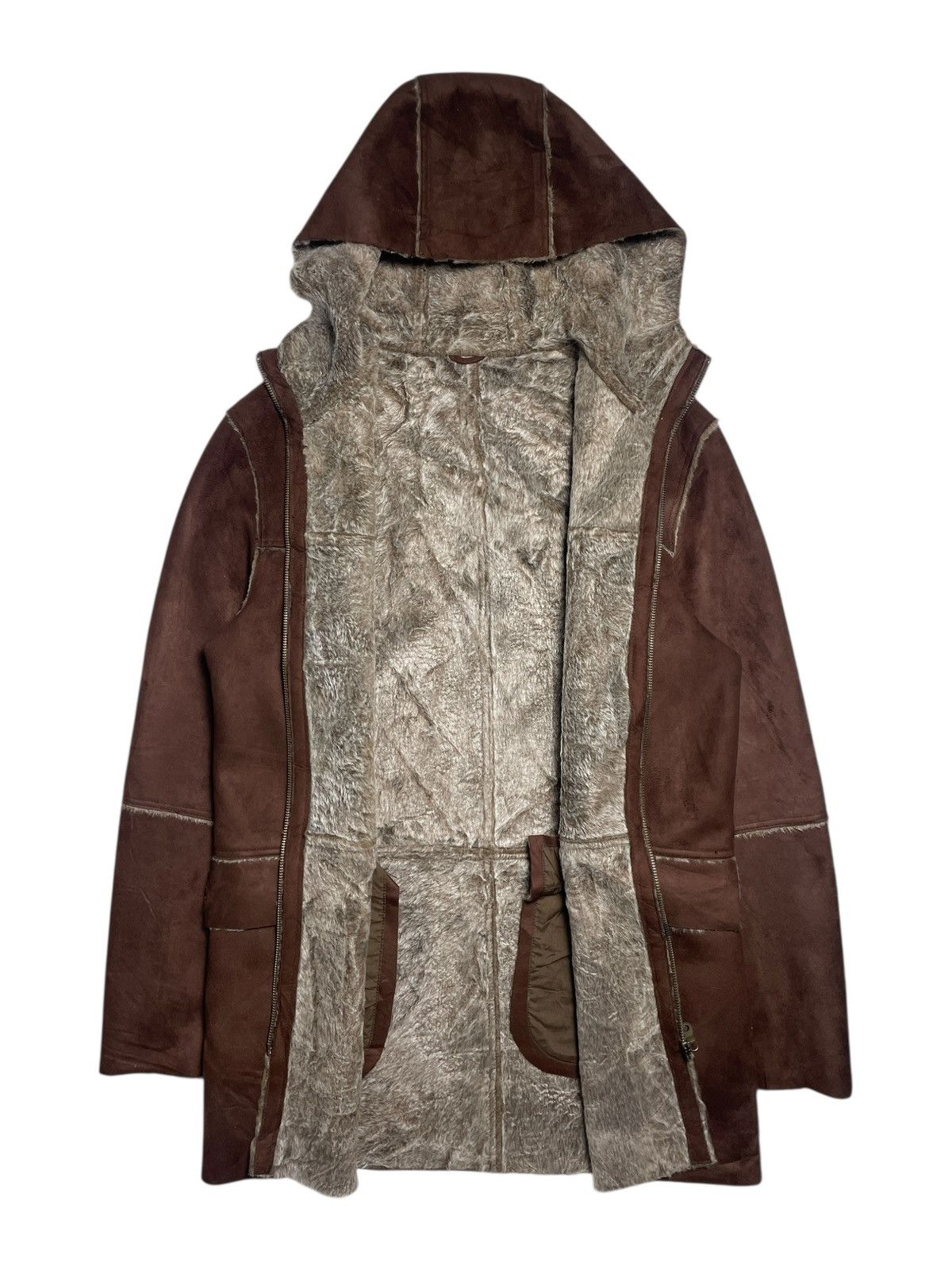 Tornado Mart 2000’s Tornado Mart - Faux Fur Leather Suede Jacket Size US L / EU 52-54 / 3 - 4 Thumbnail