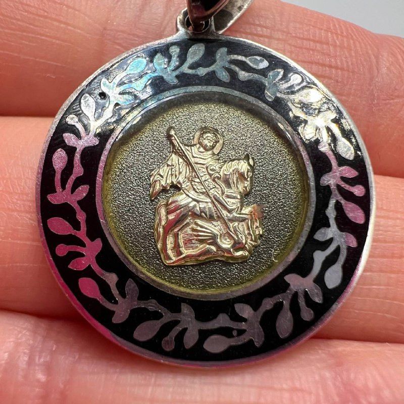 Vintage Vintage Orthodox St George Sterling Silver 925 Pendant Size ONE SIZE - 6 Thumbnail