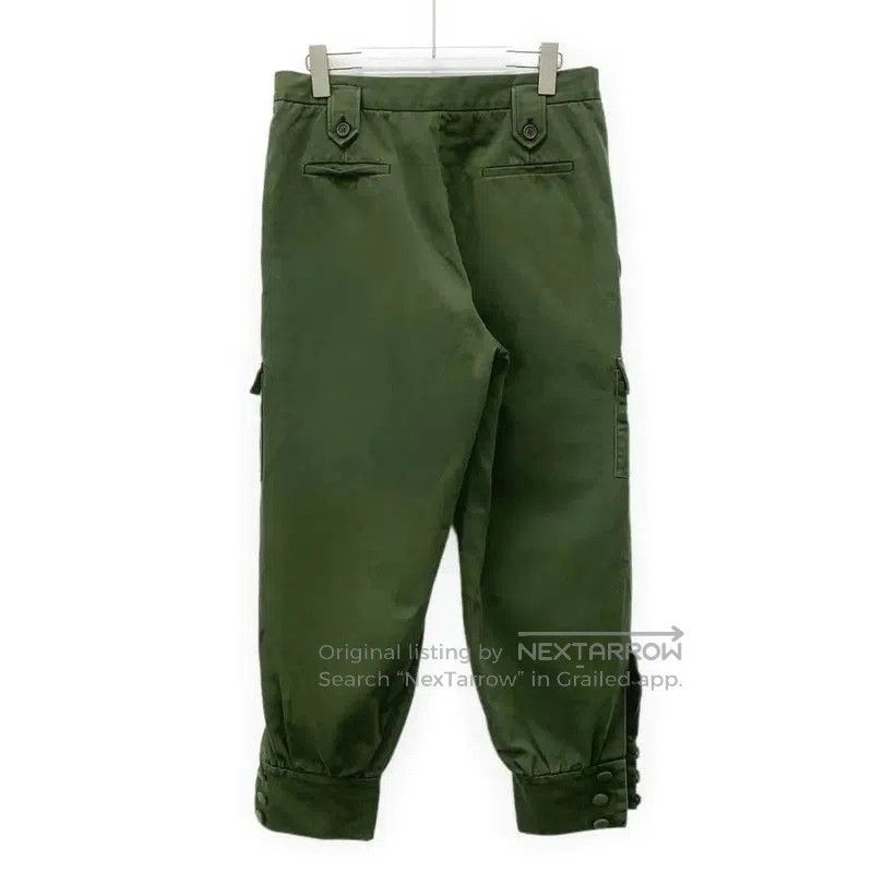 Miu Miu Miu Miu Green Cotton Casual Pants for Women . Size 28" / US 6 / IT 42 - 2 Thumbnail
