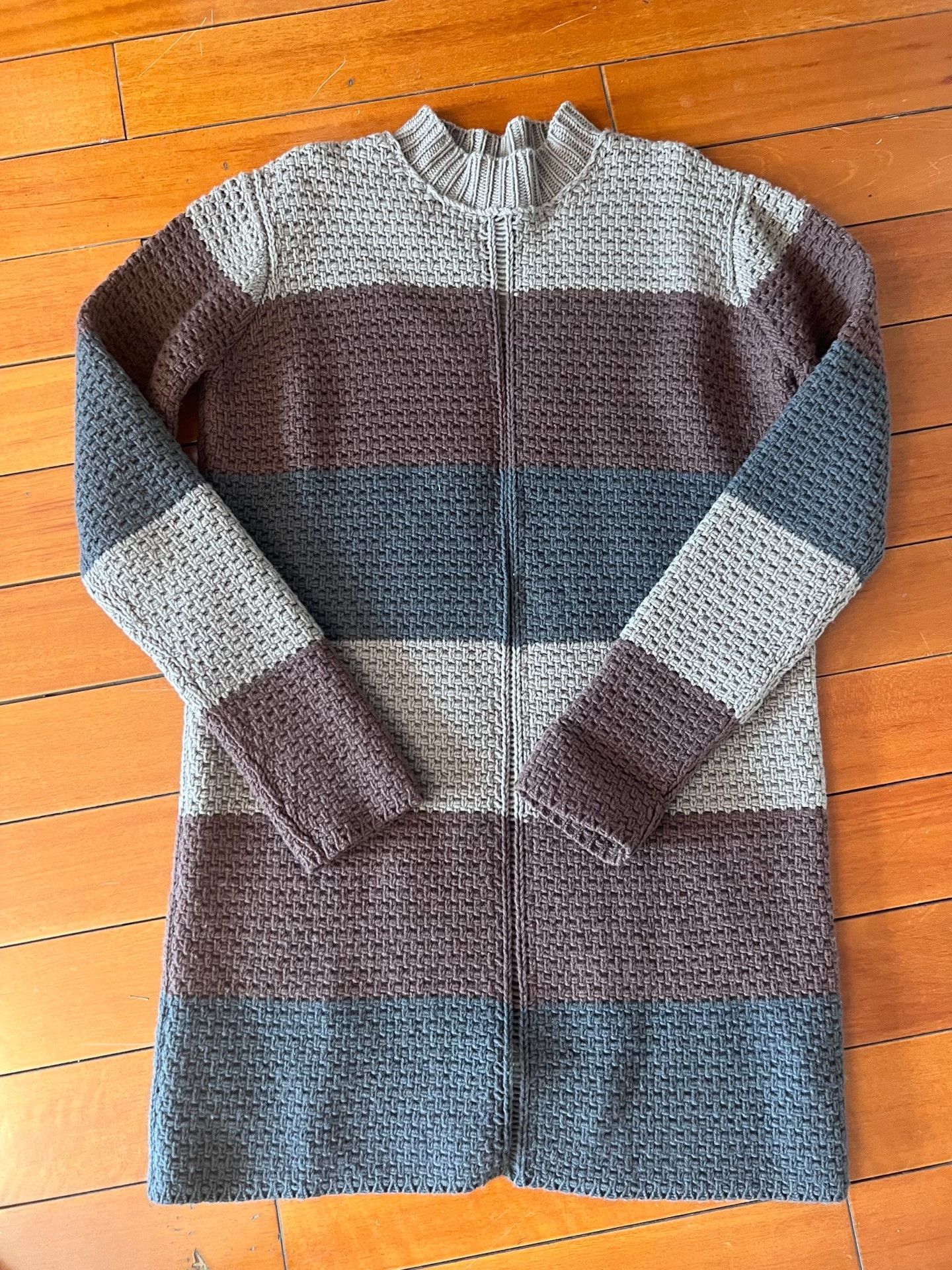 Rick Owens Rick Owens Tri-Color Wool Knit Sweater Dress Size ONE SIZE - 1 Thumbnail