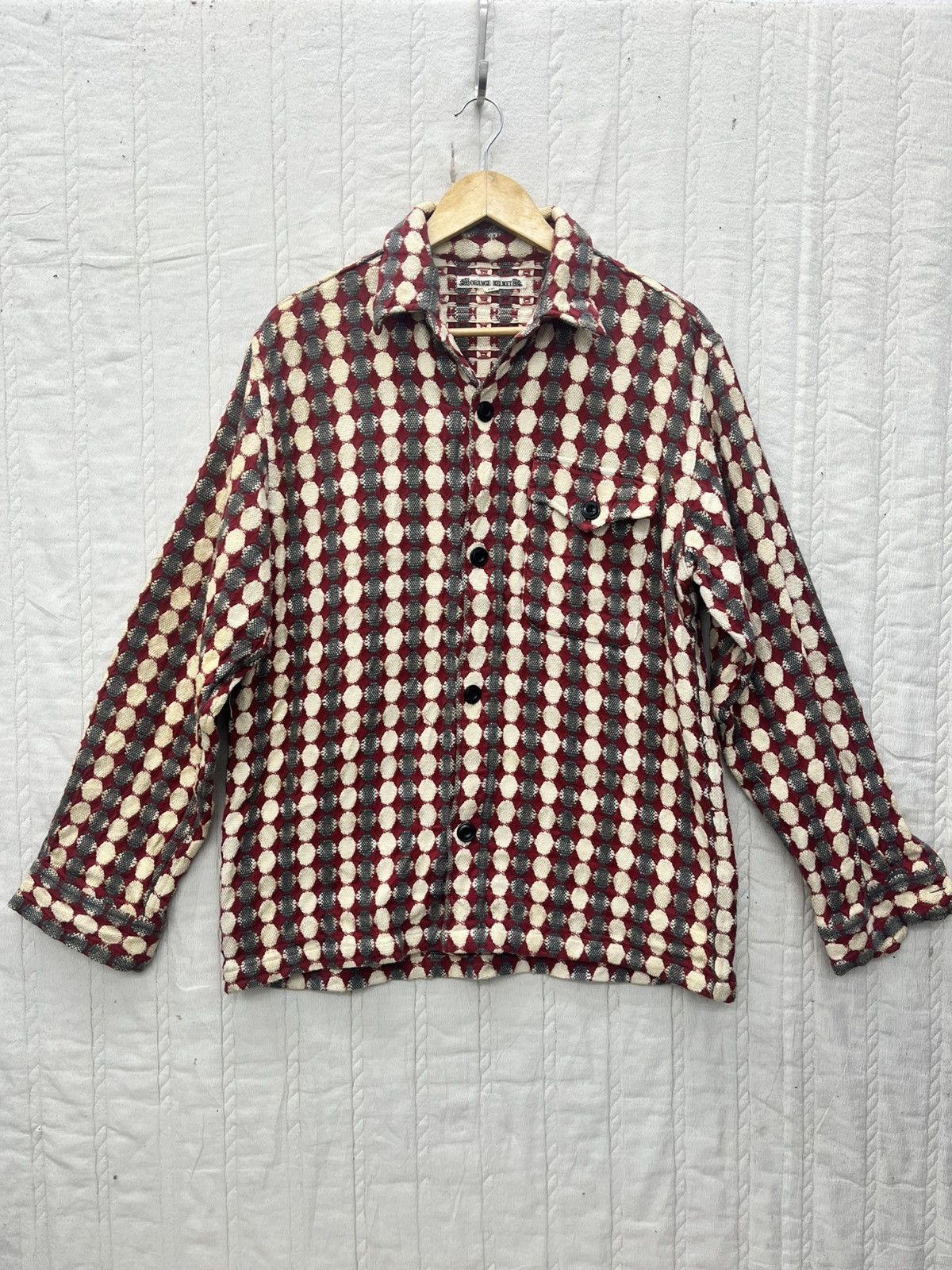 Sugar Cane ARCHIVE🔥ORANGE HELMET GEOMETRIC JACKET Size US L / EU 52-54 / 3 - 1 Thumbnail