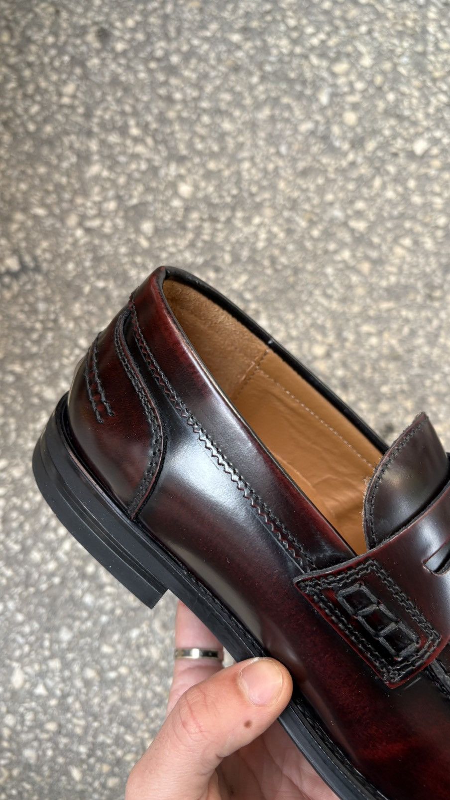 Other Handcrafted Italian Penny Loafer 9,5 – Bordeaux Elegance Size US 9.5 / EU 42-43 - 2 Thumbnail