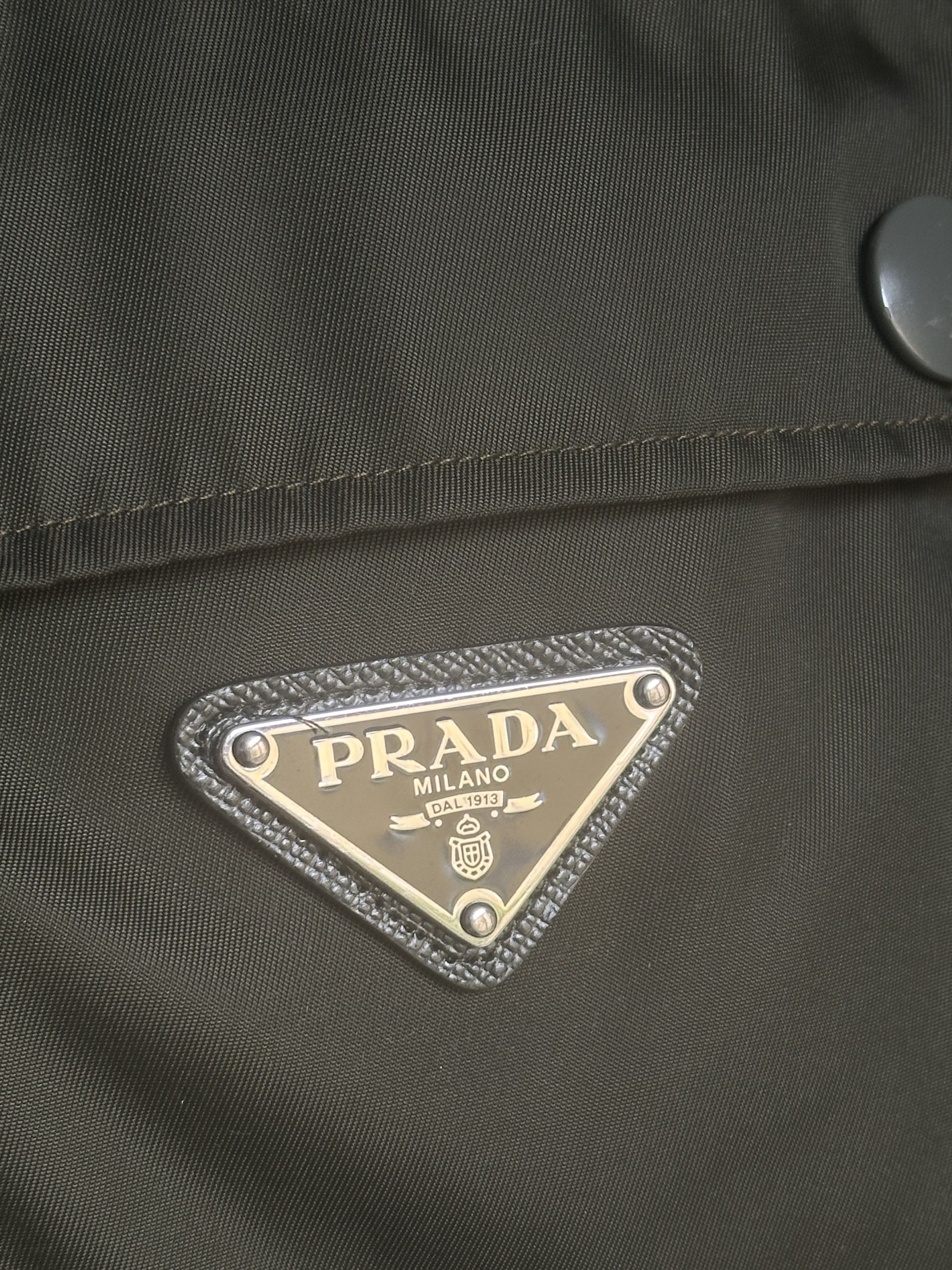Prada Prada Green Military Shirt Nylon Size US L / EU 52-54 / 3 - 7 Thumbnail