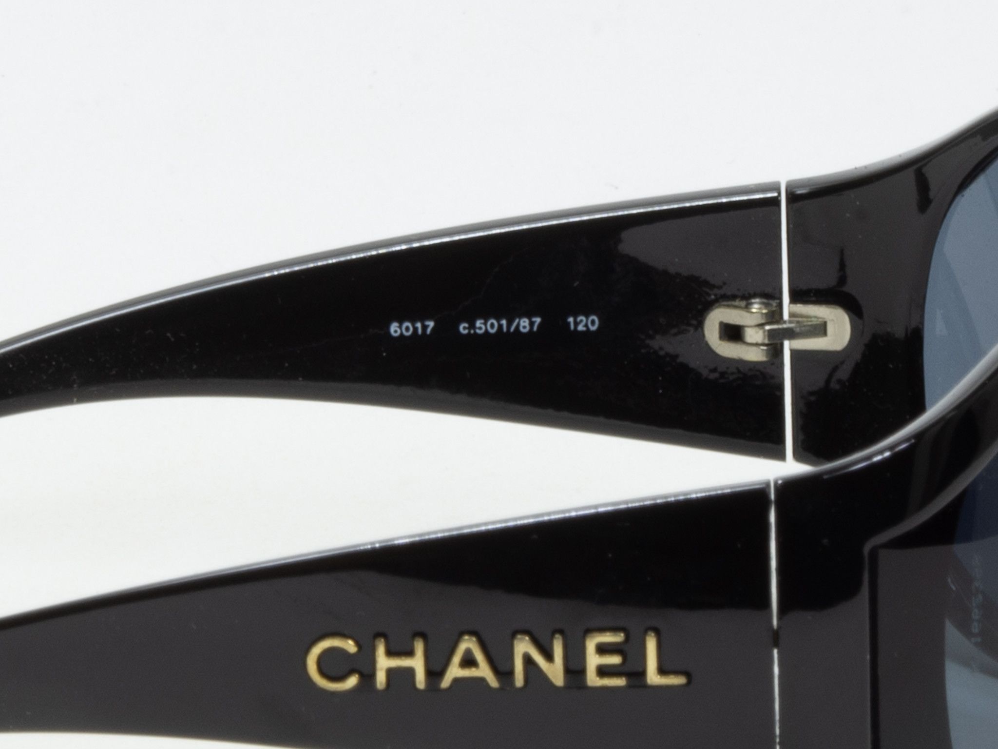 Chanel VINTAGE CHANEL SUNGLASSES IN BLACK Size ONE SIZE - 6 Thumbnail