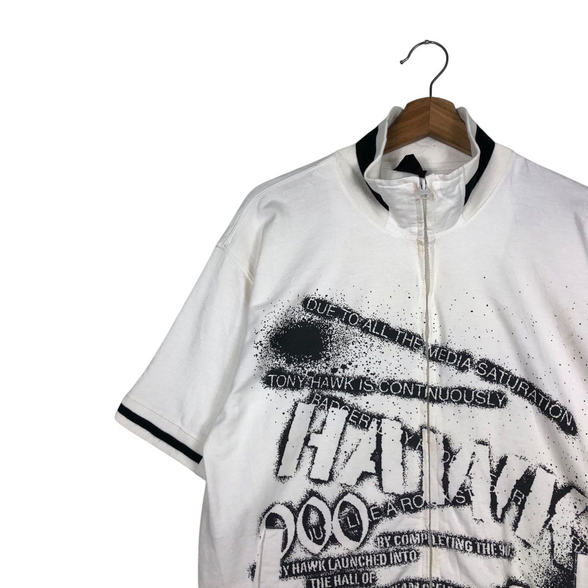 Hysteric Glamour 📌Vintage Half Zipper Sweatshirt Tony Hawk Big Logo Size US M / EU 48-50 / 2 - 8 Thumbnail