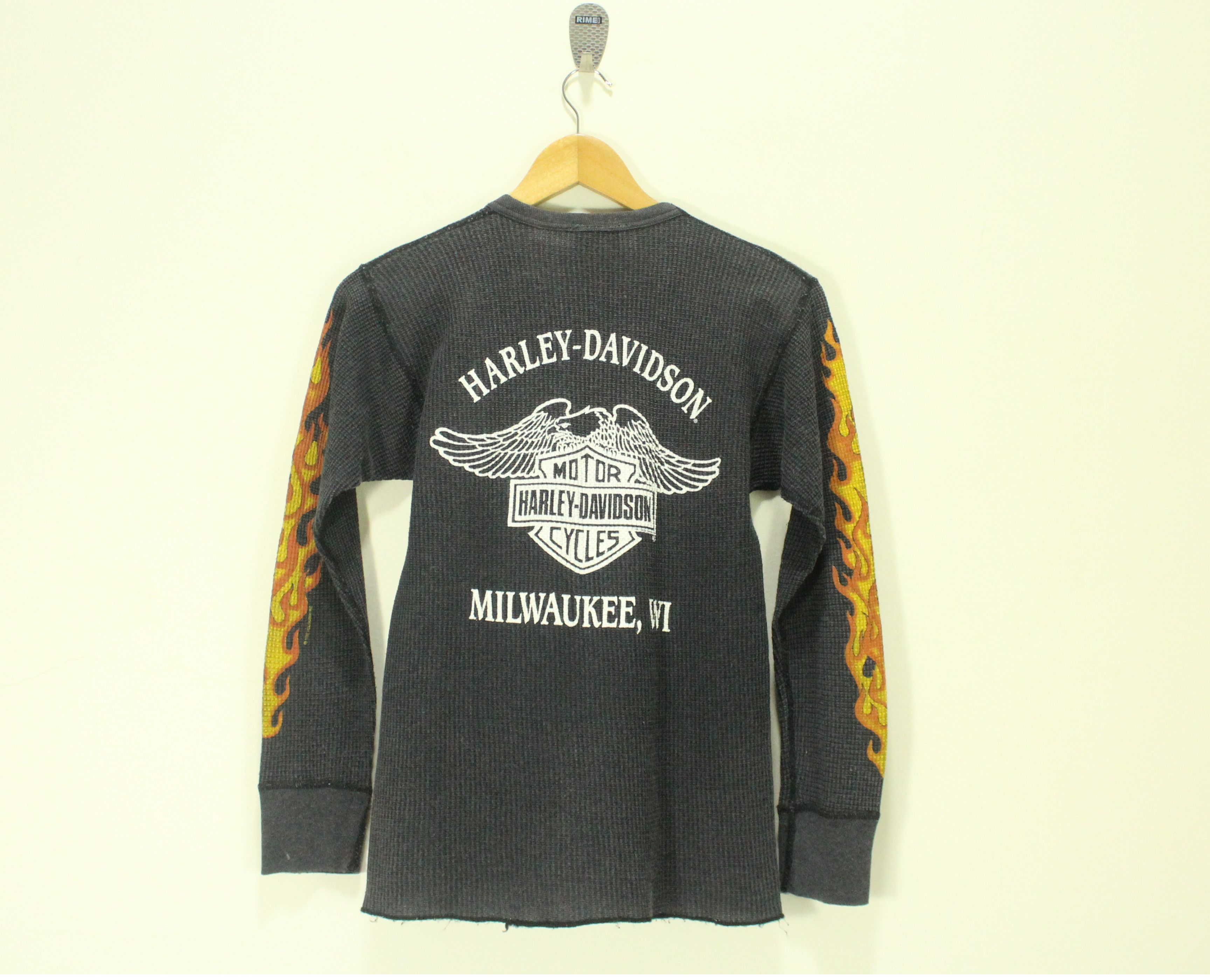 Harley Davidson Vintage HARLEY DAVIDSON Shirt HOLOUBEK Flame Thermal Bodyfit Size US M / EU 48-50 / 2 - 8 Thumbnail