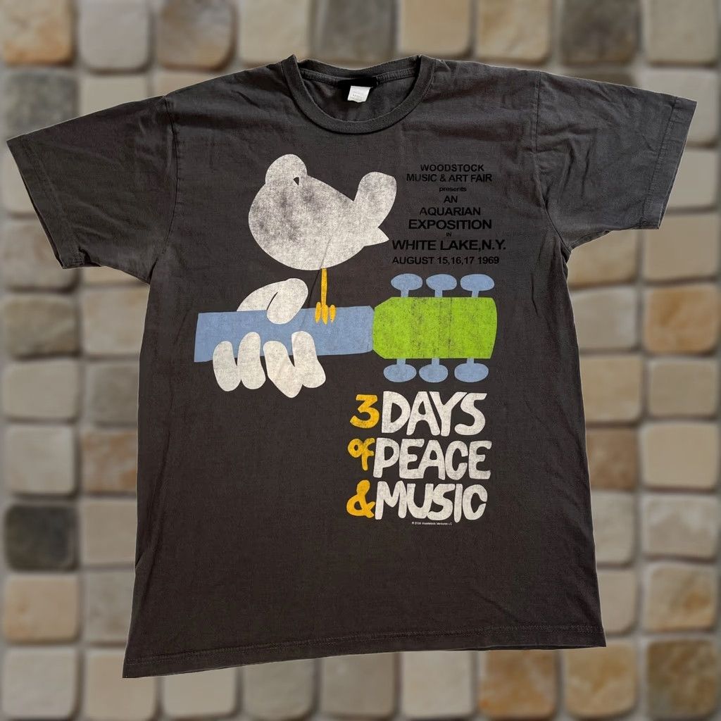 Vintage VINTAGE Woodstock Music and Art Fair Aquarian Exposition T-Shirt Sz L Mens Shirt Rock 2008 Gray Cotton Short Sleeve Crew Neck Peace Size US L / EU 52-54 / 3 - 1 Thumbnail