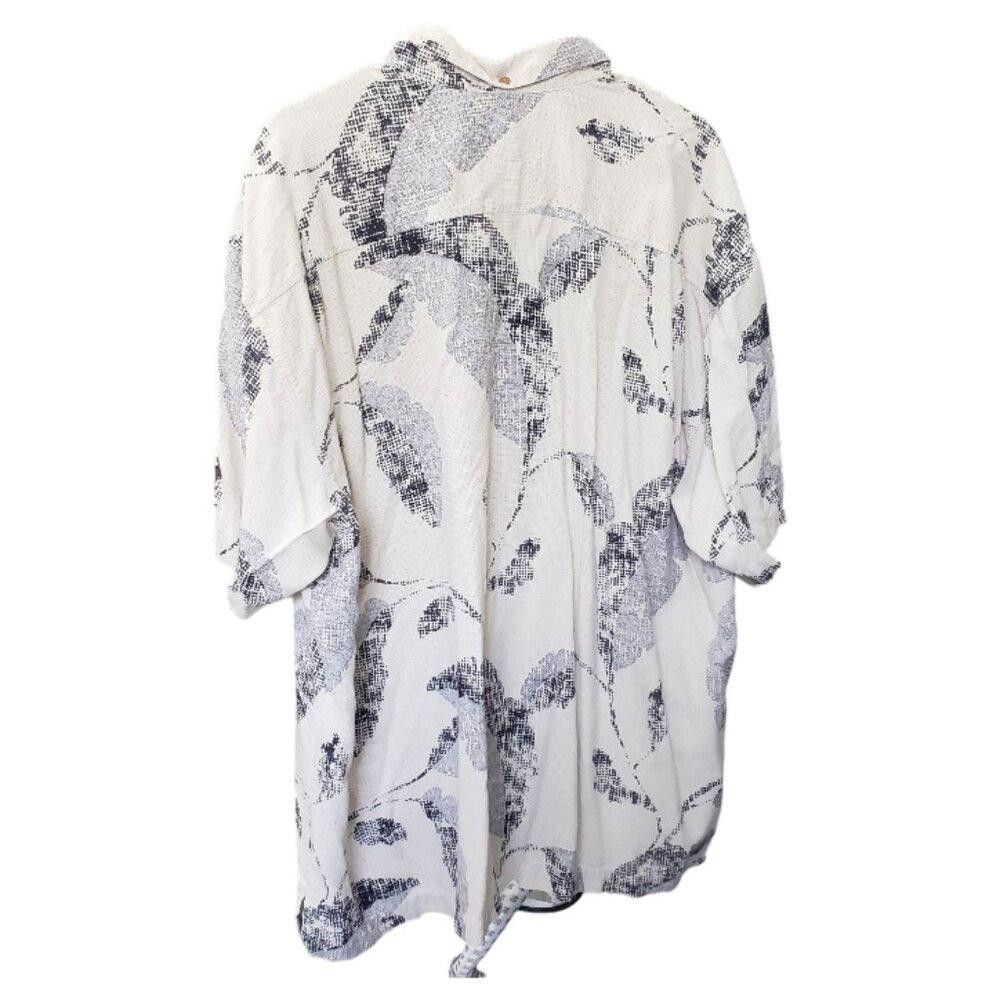 Tommy Bahama CT1541 Tommy Bahama Silk Black & Cream Tropical Shirt XXL Size US XXL / EU 58 / 5 - 3 Thumbnail