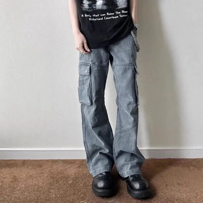 Japanese Brand × Jean Retro loose casual micro flared jeans Size US 32 / EU 48 - 6 Thumbnail