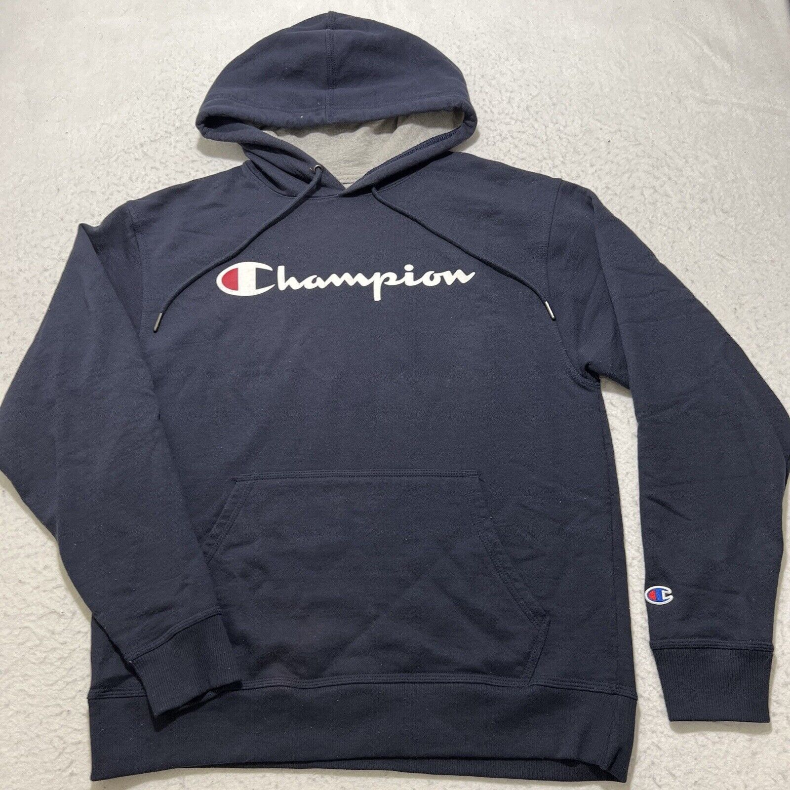 Champion Champion Men's Medium Hoodie Navy Blue Sweatshirt Size US M / EU 48-50 / 2 - 1 Thumbnail