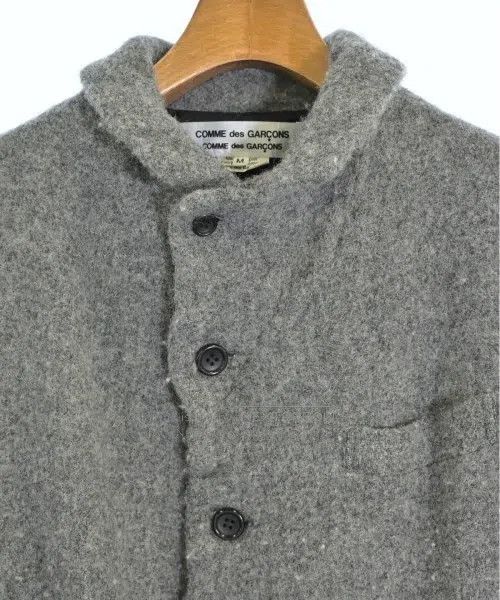 Comme des Garcons Comme Des Garcons Shrunken Gray Floral Pleated Coat Size M / US 6-8 / IT 42-44 - 6 Thumbnail