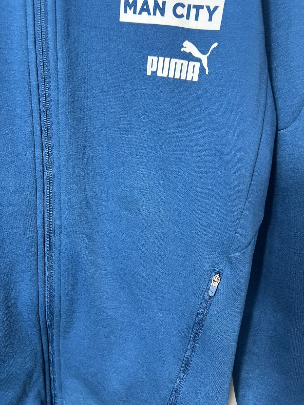 Puma Vintage soccer football Puma Manchester City Full Zip Hoodie Size US L / EU 52-54 / 3 - 5 Thumbnail