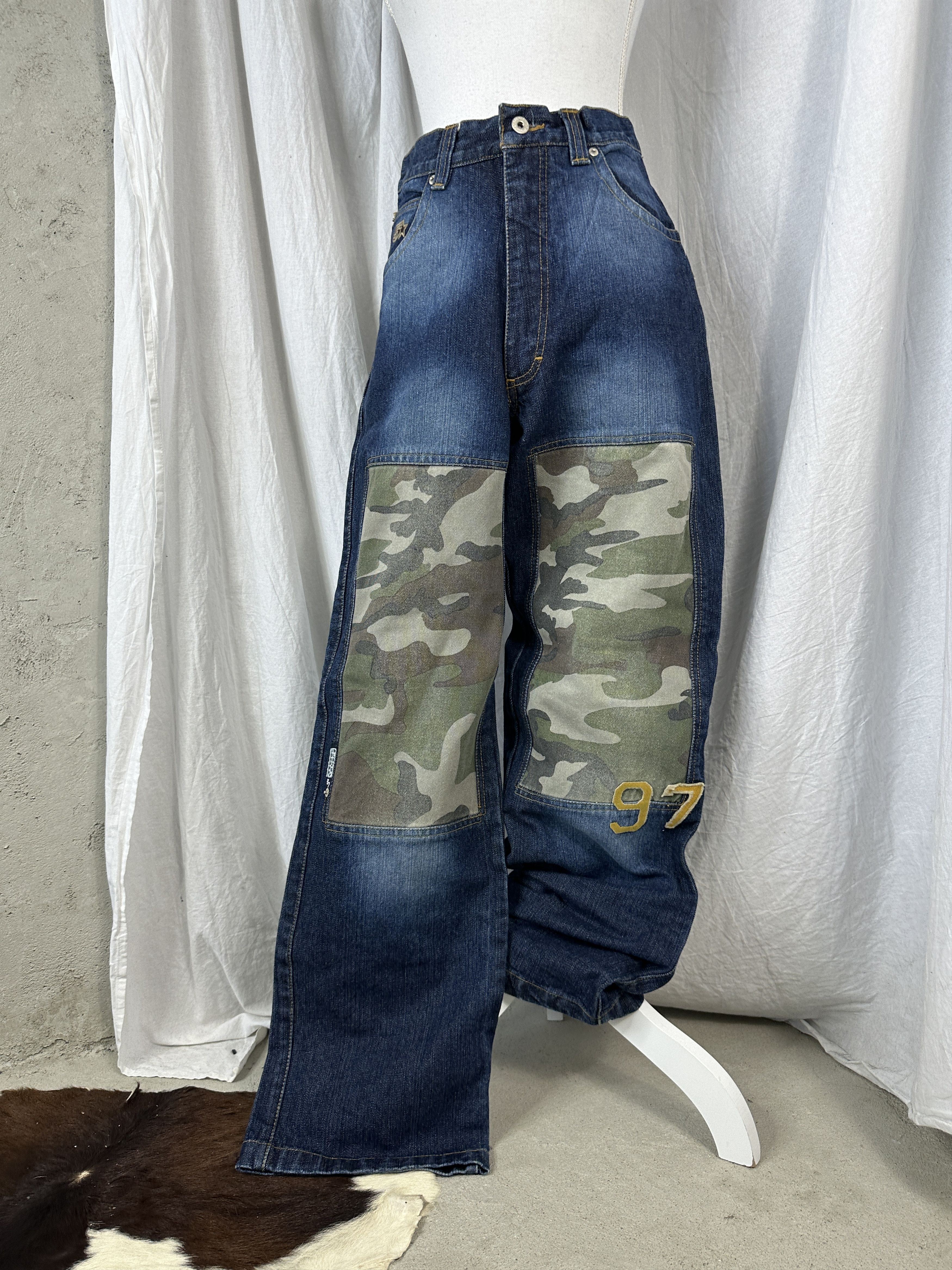 Vintage Vintage Y2K Johny Blaze Hip-Hop Baggy Double Knee Camo Jeans Size US 28 / EU 44 - 5 Thumbnail