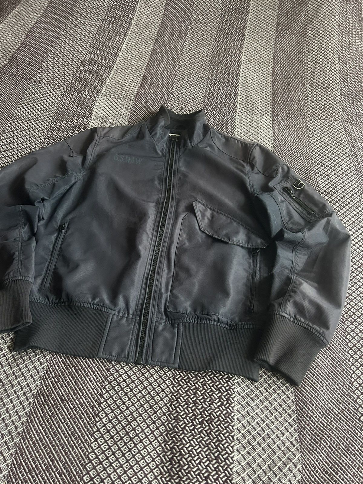 G-Star G-Star Raw Denim Sports Conway Bomber Jacket Faded Size L Size US L / EU 52-54 / 3 - 6 Thumbnail