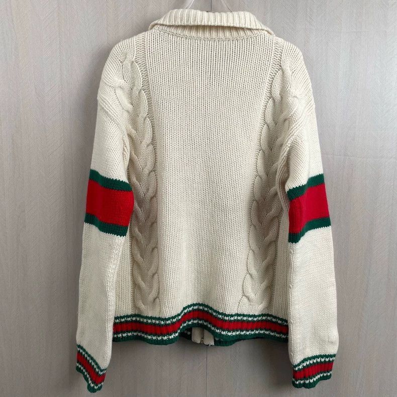 Gucci gucci cable knit zip sweater-2508 Size US XS / EU 42 / 0 - 2 Thumbnail