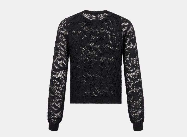 Dior o1w1db10925 444W05 Twinset Sweater in Black Size XS / US 0-2 / IT 36-38 - 2 Thumbnail