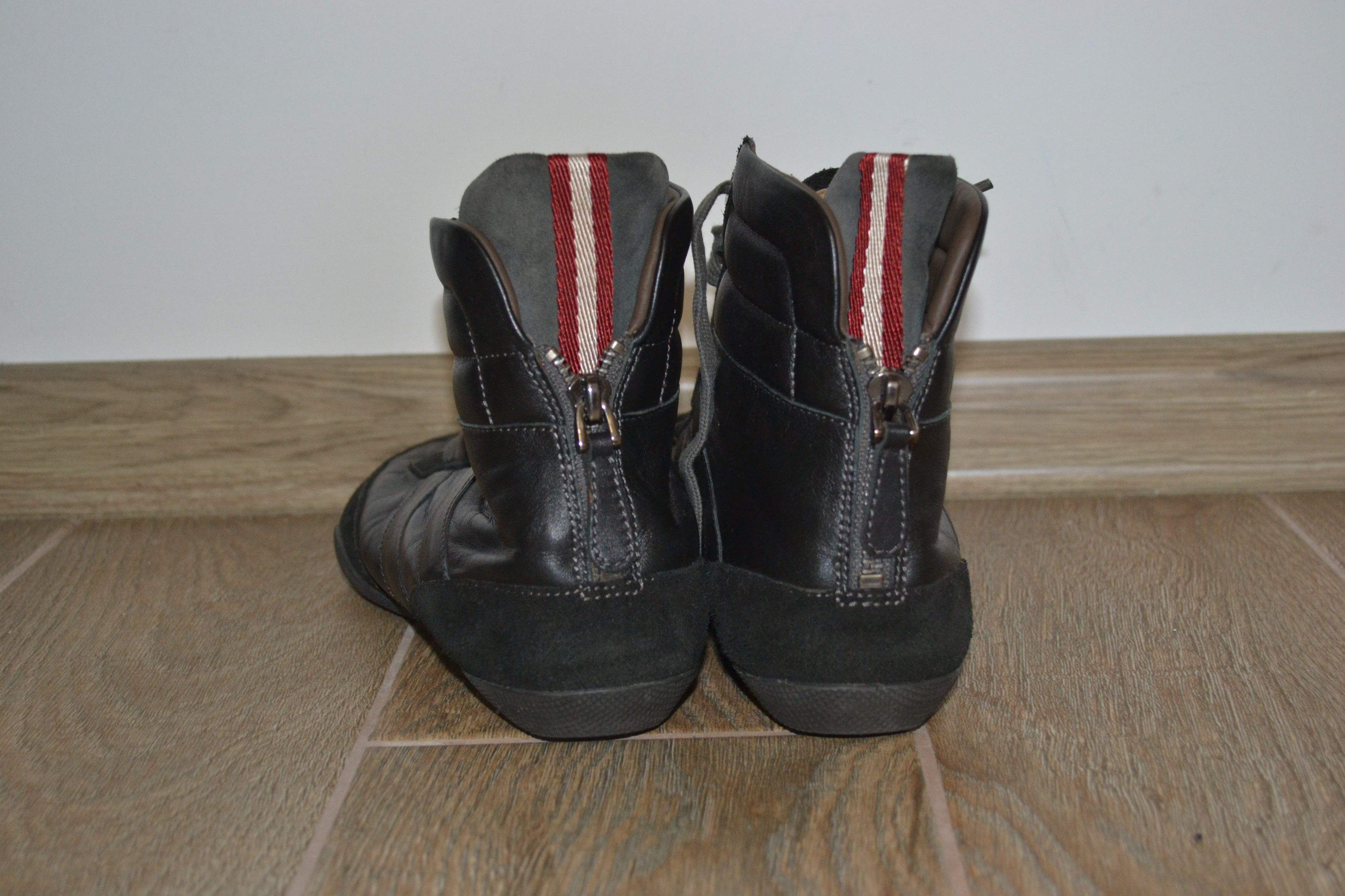 Bally Bally Black Leather Athletic Shoes Size US 8 / IT 38 - 4 Thumbnail