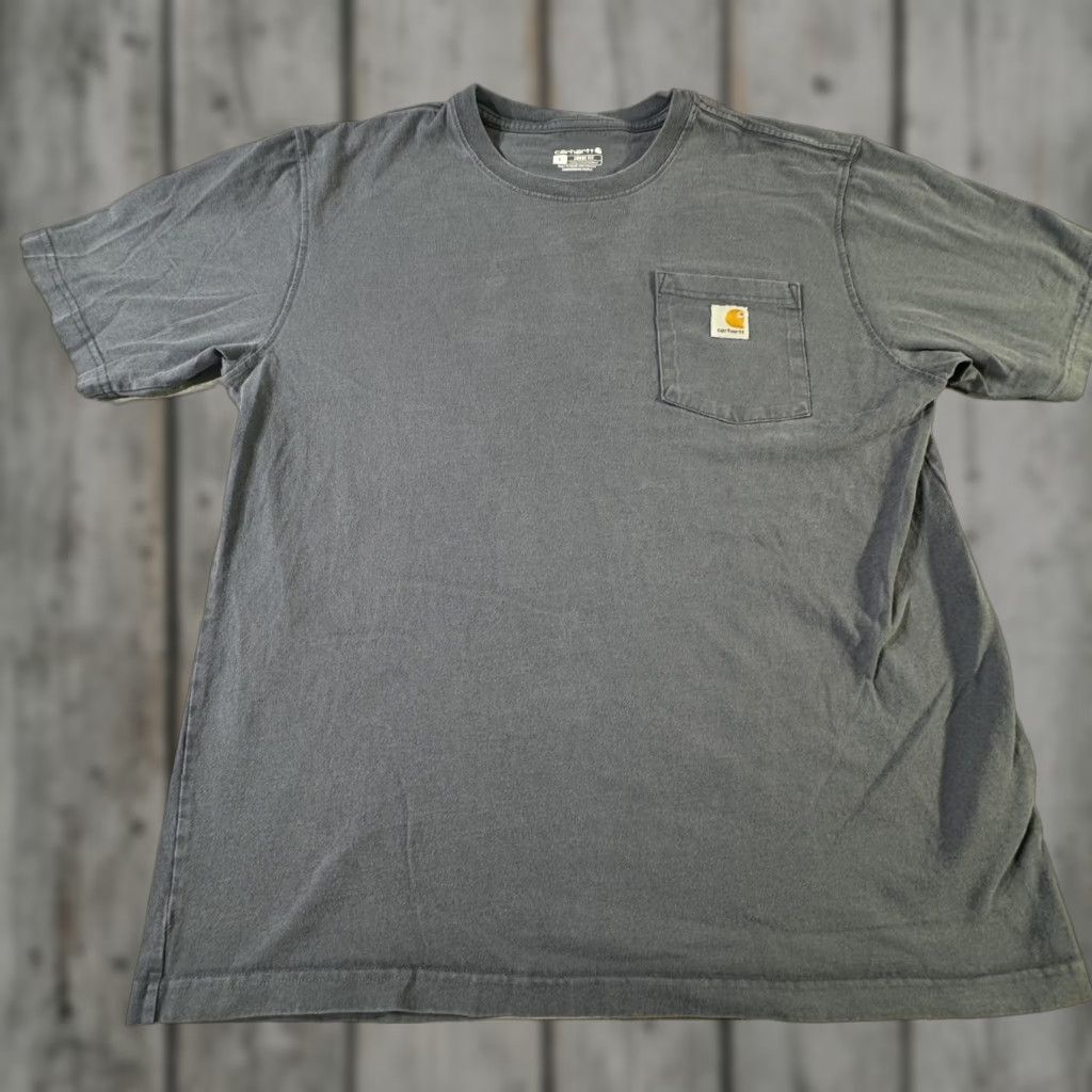 Carhartt Carhartt Men's T-Shirt Large Gray Workwear Crew Neck Relaxed Fit Short Sleeve Cotton Size US L / EU 52-54 / 3 - 1 Thumbnail
