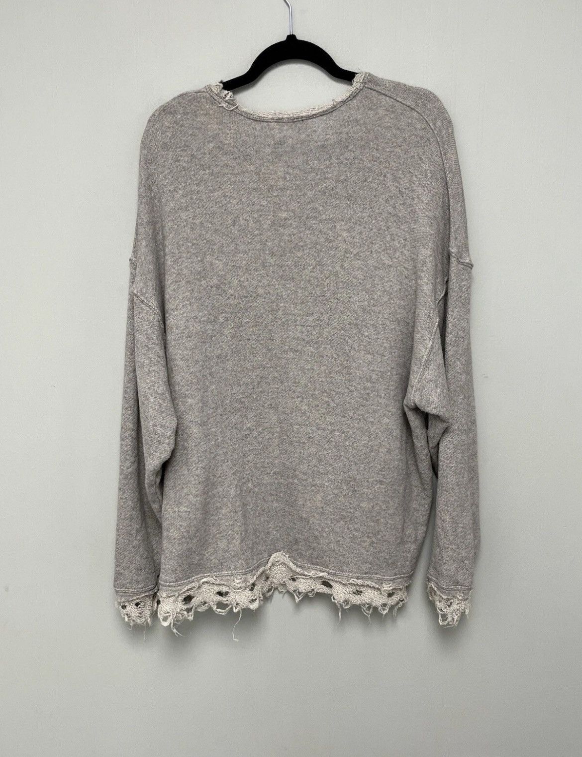 R13 Shredded Edge Oversized Crewneck. Medium Size M / US 6-8 / IT 42-44 - 15 Thumbnail
