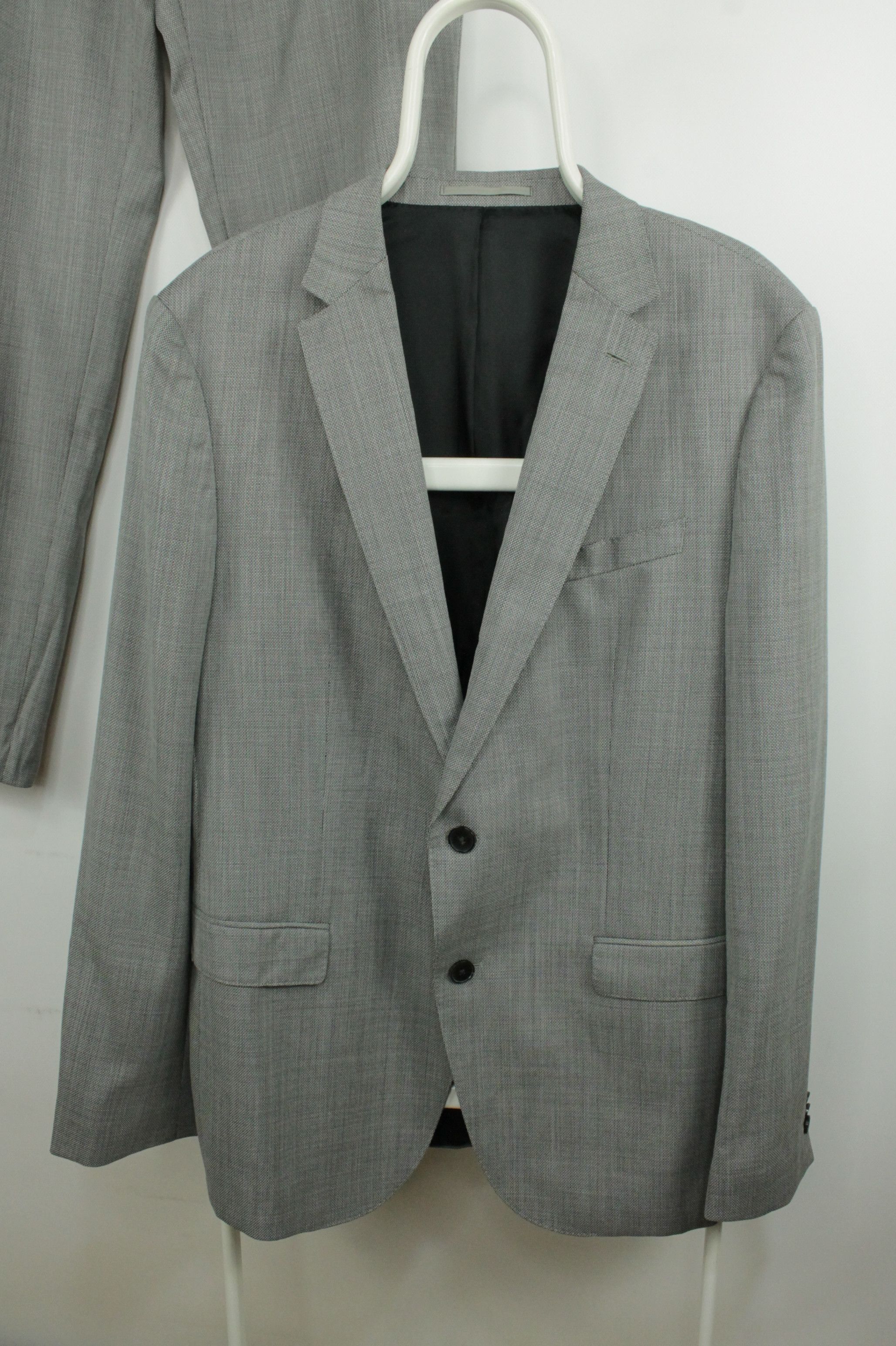Hugo Boss Hugo Boss Novan5/Ben2 Slim Fit Gray Light 140's Wool Suit Size 44R - 2 Thumbnail