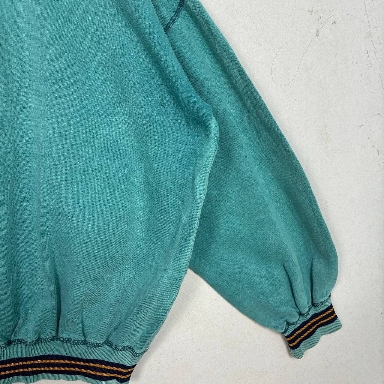 Chaps Ralph Lauren × Vintage Vintage 90s Chaps Ralph Lauren Sun Faded Green Sweatshirt Size US M / EU 48-50 / 2 - 7 Thumbnail