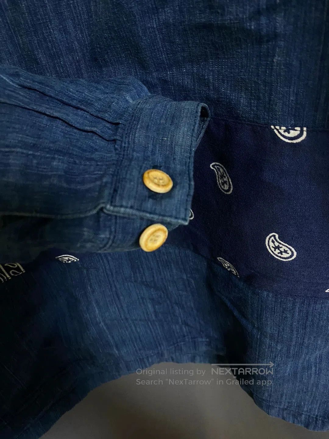 Visvim visvim ict Indigo Paisley Shirt 16aw. Size US L / EU 52-54 / 3 - 4 Thumbnail