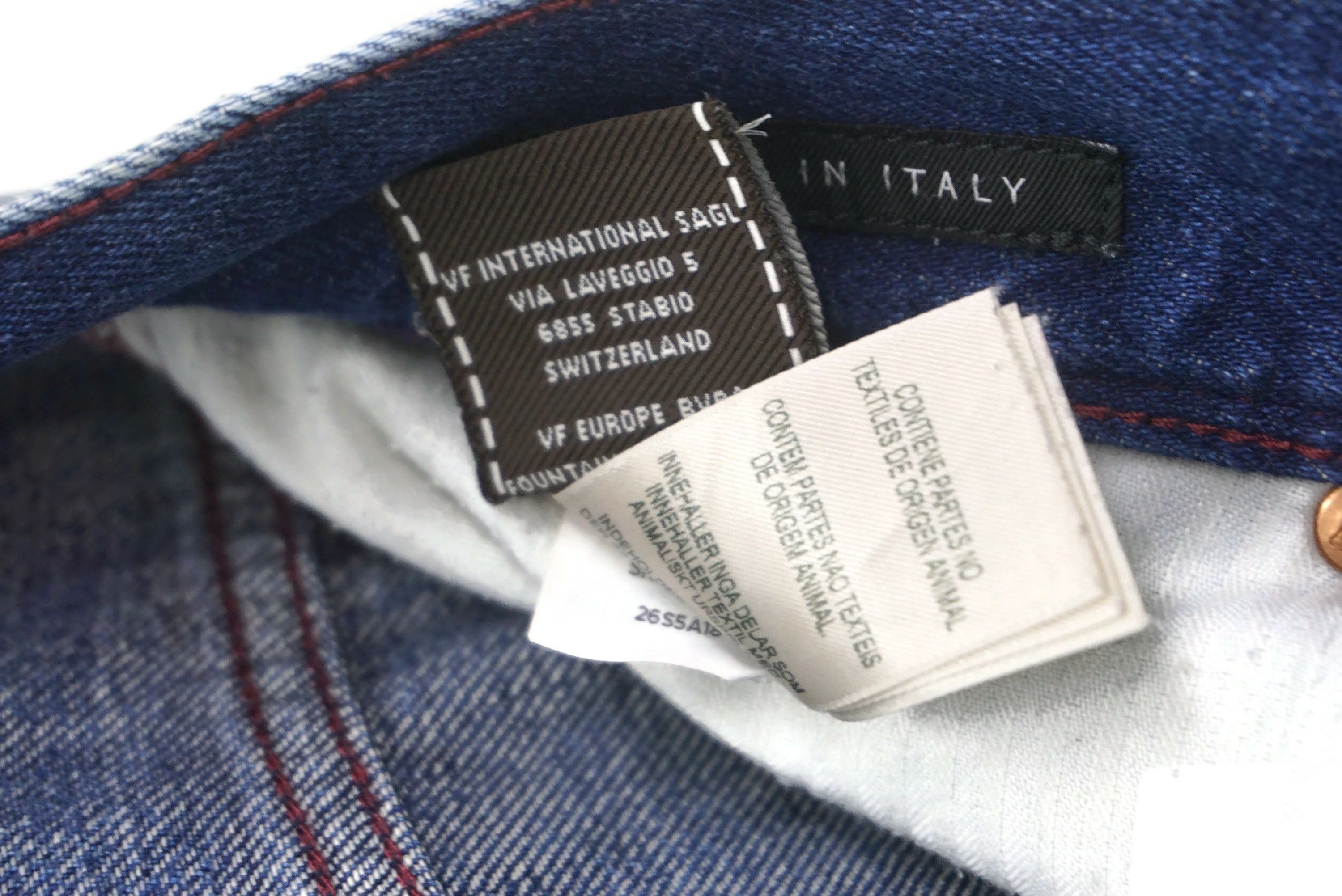 7 For All Mankind Selvedge Jeans Size 32 fit W34xL33.5 Larry Distressed Denim Size US 32 / EU 48 - 18 Thumbnail