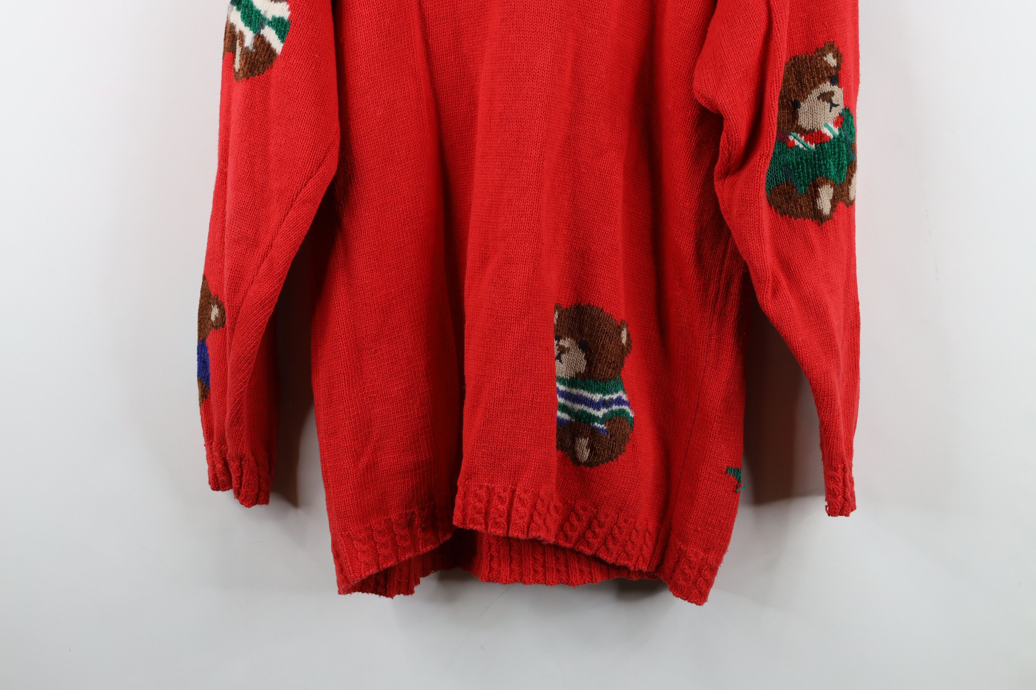 Vintage Vintage 90s Streetwear Christmas Bear Sweater Size S / US 4 / IT 40 - 15 Thumbnail
