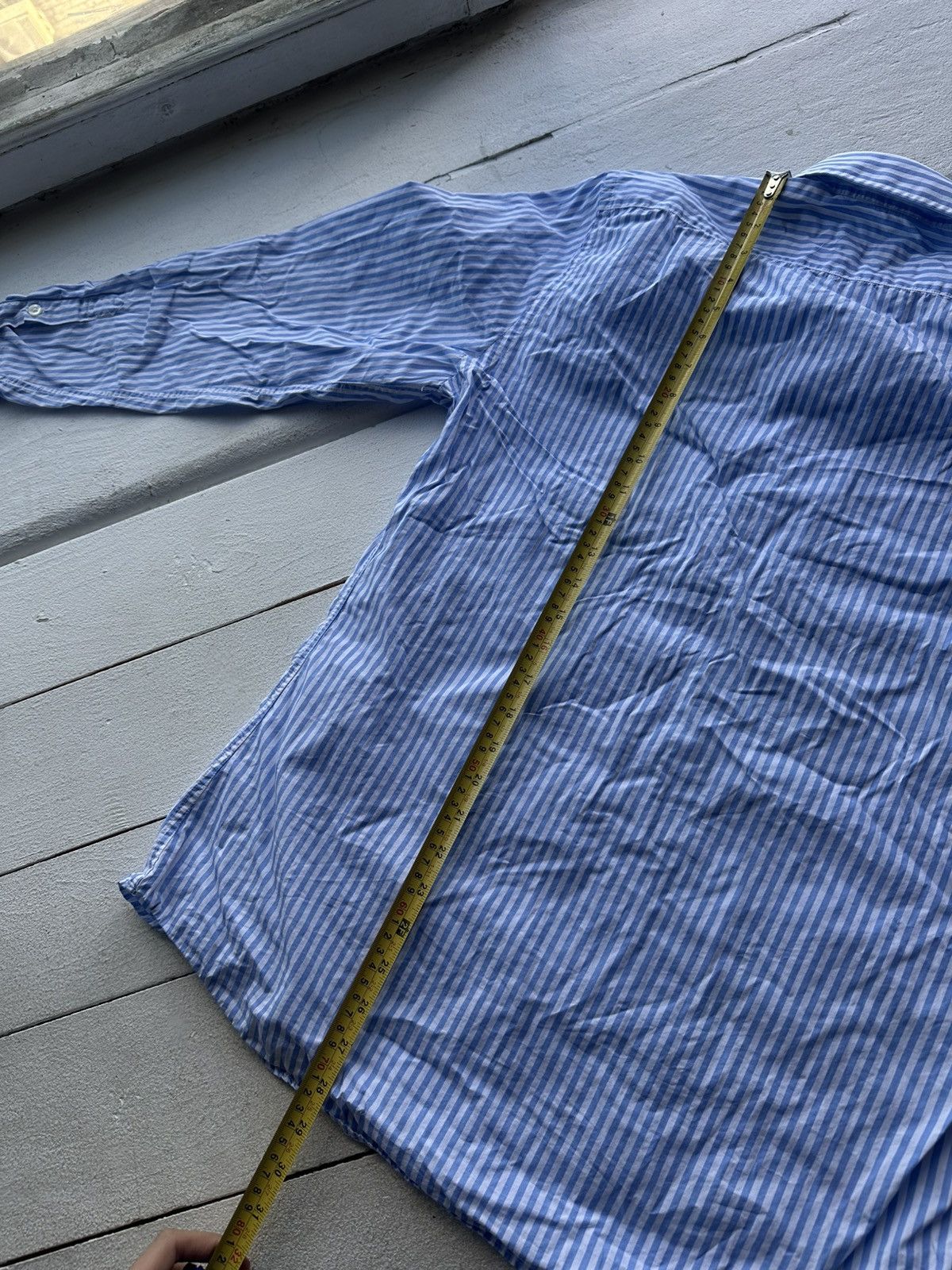 Moschino 🚨MOSCHINO Vintage WITH LOGO STRIPED Button Up Shirt HEART Size US M / EU 48-50 / 2 - 16 Thumbnail