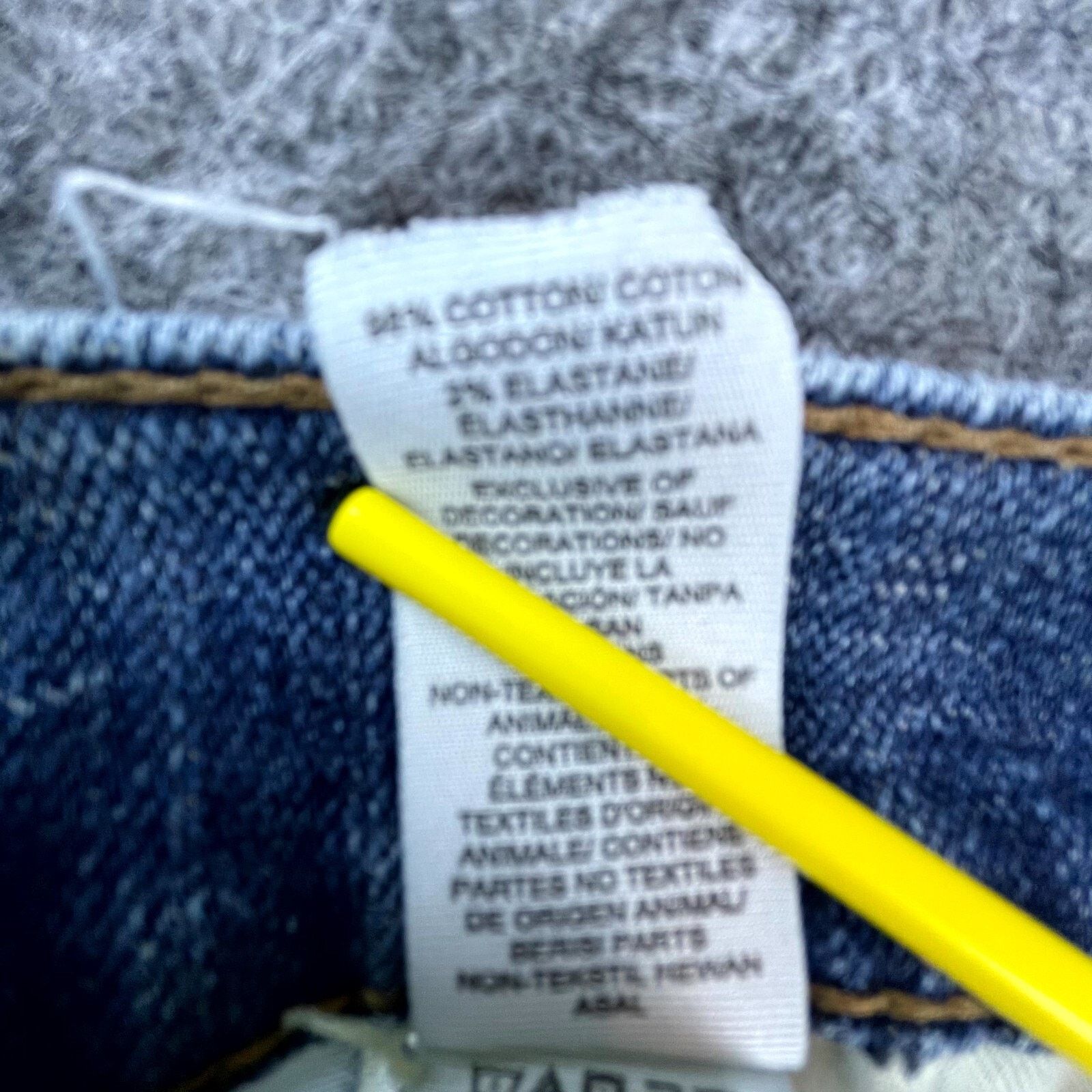 Lucky Brand Lucky Brand 221 Straight Jeans Mens 32 Blue Cotton Stretch Size US 32 / EU 48 - 11 Thumbnail