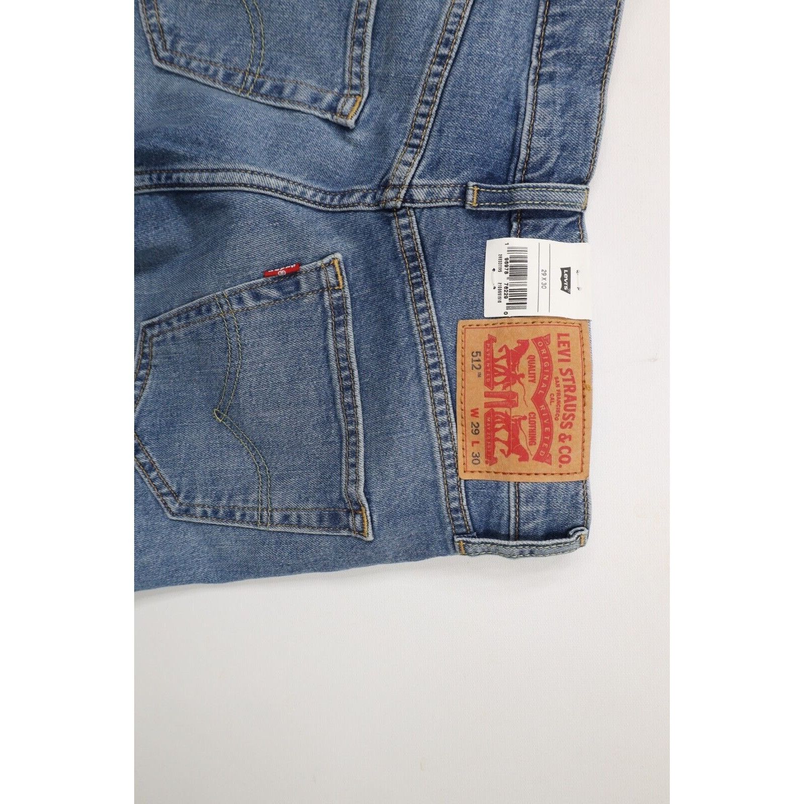 Levi's New Levis 512 Stretch Slim Fit Tapered Leg Denim Jeans Size US 29 - 13 Thumbnail
