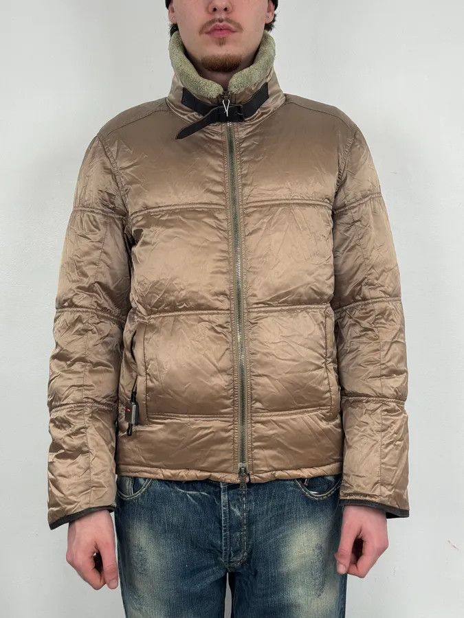 Prada 2000s Prada Beige Premium Shearling Collar Ski Puffer Jacket Size US M / EU 48-50 / 2 - 2 Thumbnail