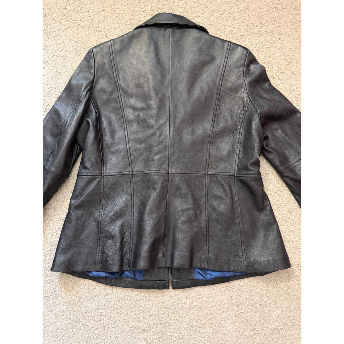 Wilsons Leather WILSONS PELLE STUDIO VINTAGE BLAZER LEATHER JACKET Size XL / US 12-14 / IT 48-50 - 13 Thumbnail