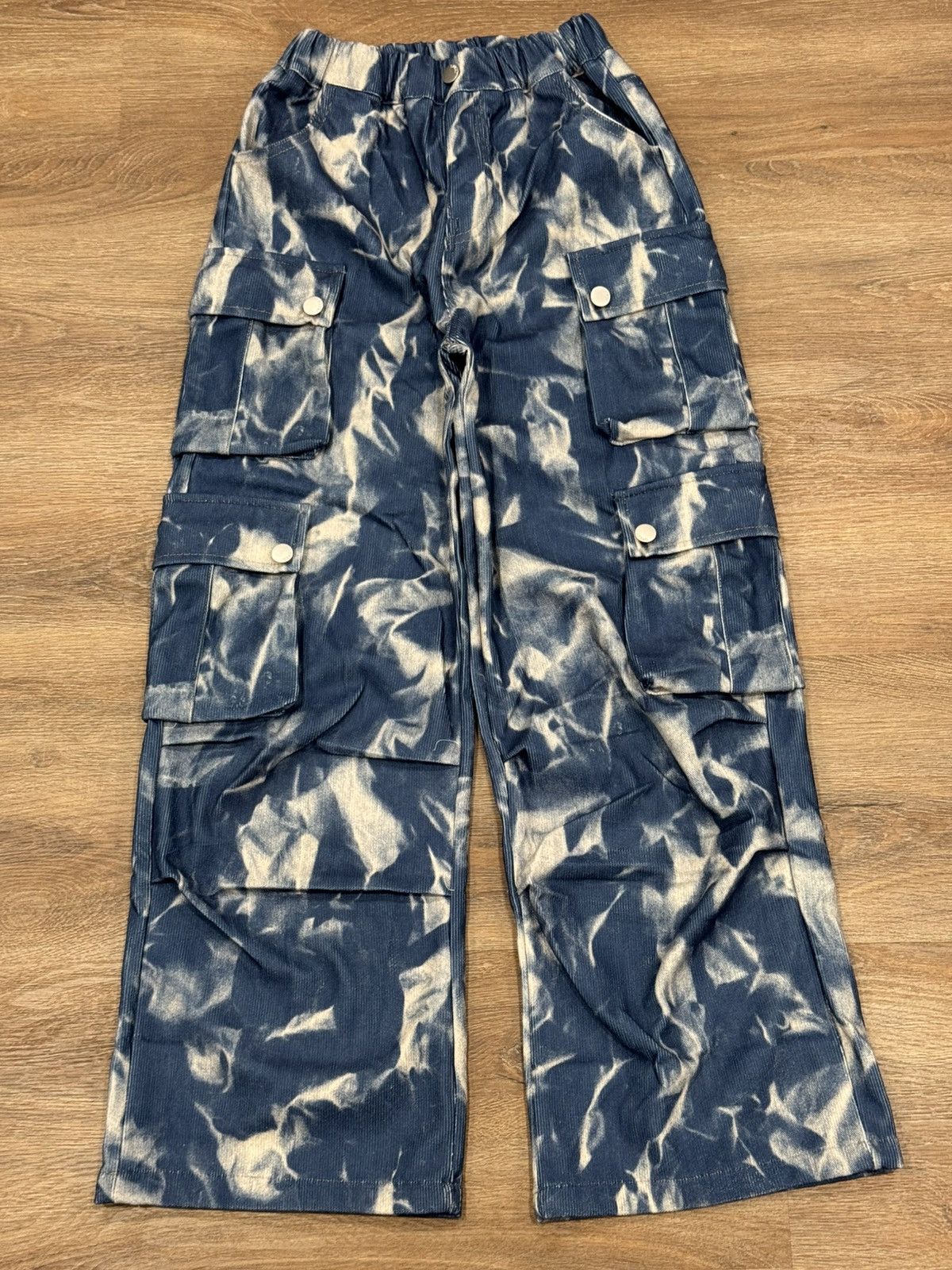 Other Bleached Denim Cargo Pants | Tie-Dye Utility Pants Size US 30 / EU 46 - 4 Thumbnail