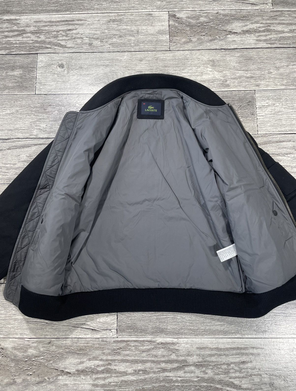 Lacoste Vintage Lacoste Wool Mens Bomber Jacket MA-1 Style Luxury Size US M / EU 48-50 / 2 - 7 Thumbnail