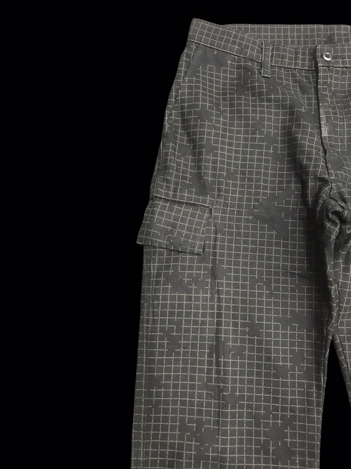 Japanese Brand 💥MINIMALIST💥PPFM Plaid Motive Half Cargo Pant F79 Size US 30 / EU 46 - 3 Thumbnail