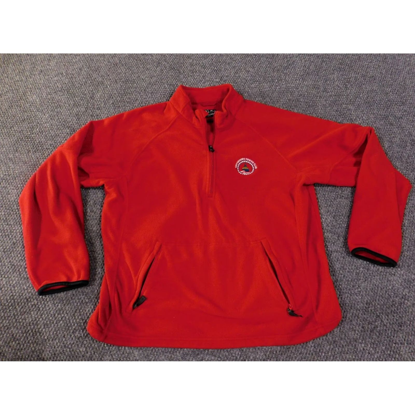 Adidas Adidas fleece pullover Mens L red quarter zip Governors Towne Club Sweatshirt Size US L / EU 52-54 / 3 - 3 Thumbnail