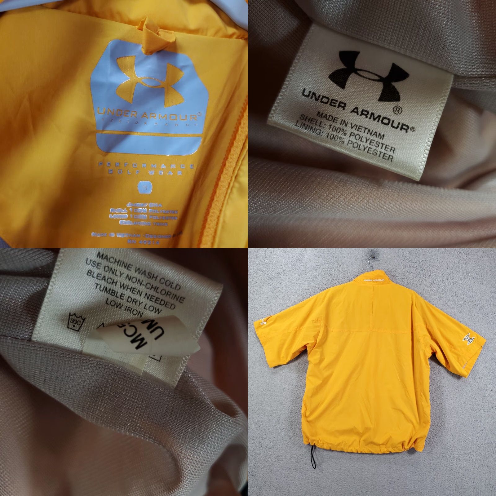 Under Armour Under Armour Windshirt Mens M 1/4 Zip Shirt Jacket Pullover Performance Golf Size US M / EU 48-50 / 2 - 8 Thumbnail