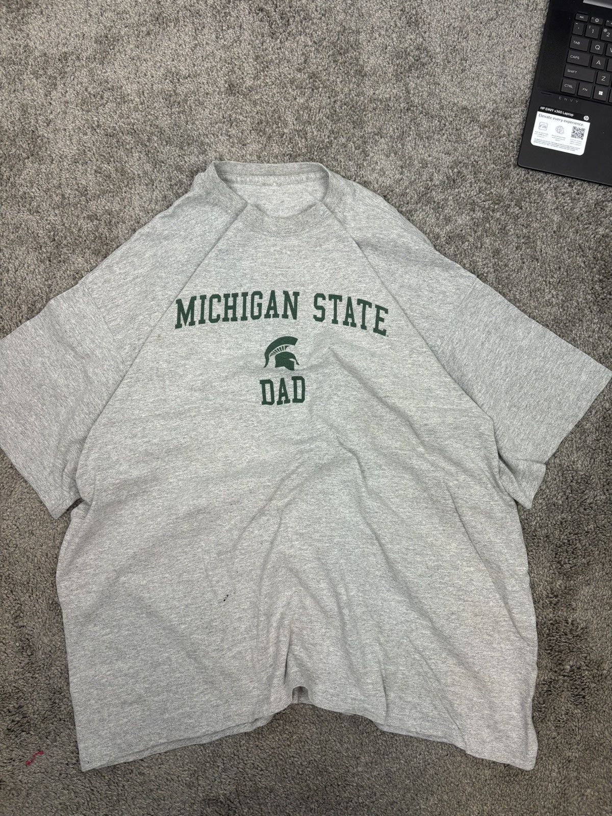 Vintage Y2k gray msu michigan state dad tshirt Size US XL / EU 56 / 4 - 1 Thumbnail