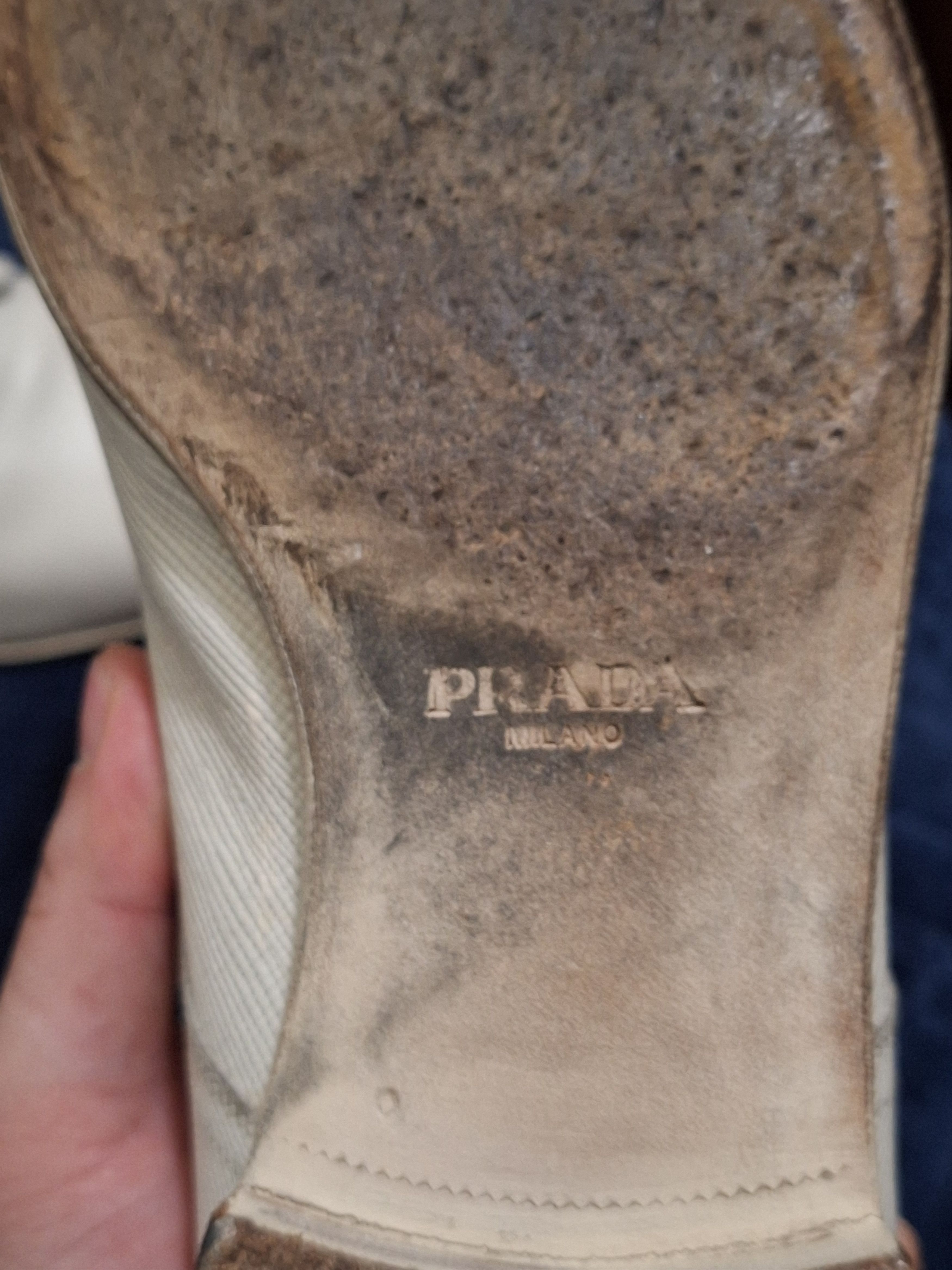 Prada Prada ivory derby shoes Size US 10 / EU 43 - 10 Thumbnail