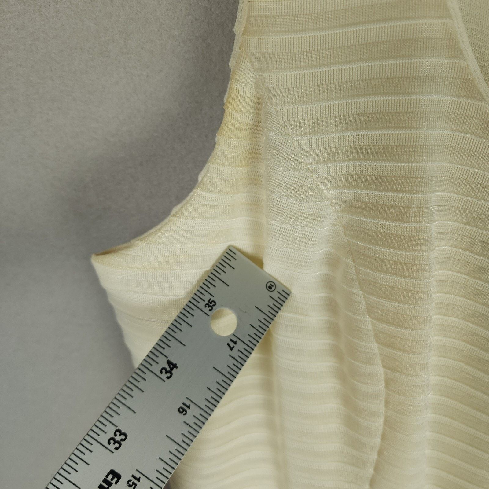 Vintage Patra Petite Full Length Two-Toned Beige/Blk Sheath Dress 8P Size M / US 6-8 / IT 42-44 - 8 Thumbnail