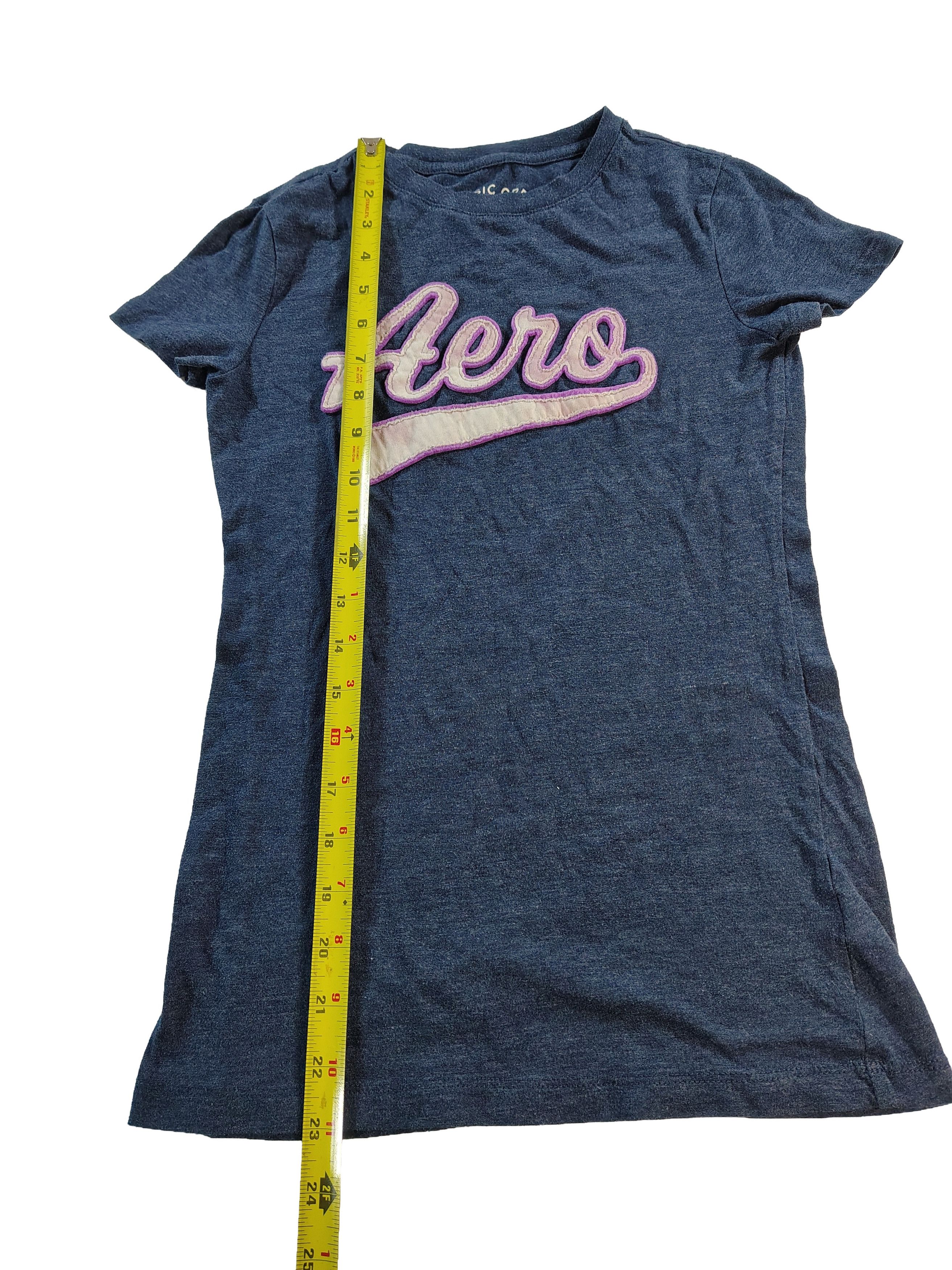 Aeropostale Women's Dark Grey Aeropostale Classic Crew XS T-Shirt Size XS / US 0-2 / IT 36-38 - 6 Thumbnail